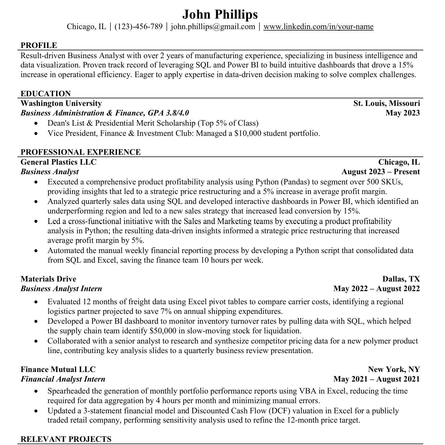 LaTeX Resume Preview